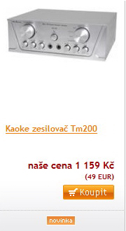 Kaoke zesilovač Tm200