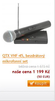 QTX VHF-45, bezdrátový mikrofonní set