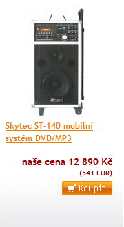 Skytec ST-140 mobilní systém DVD/MP3/SD/USB/UHF